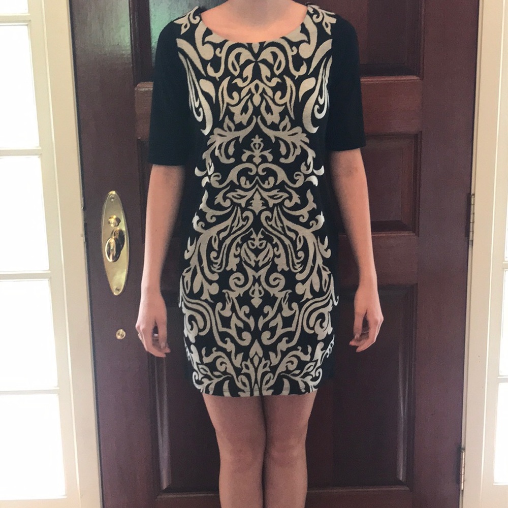 Black and Silver/Gray Dress